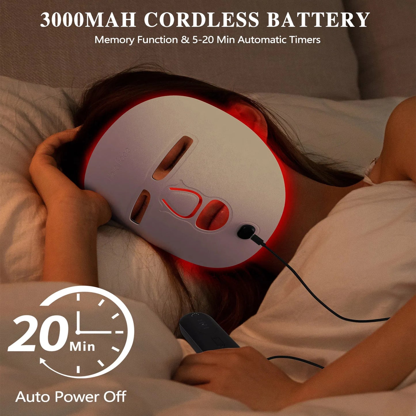 Red Light Therapy LED Face Mask
